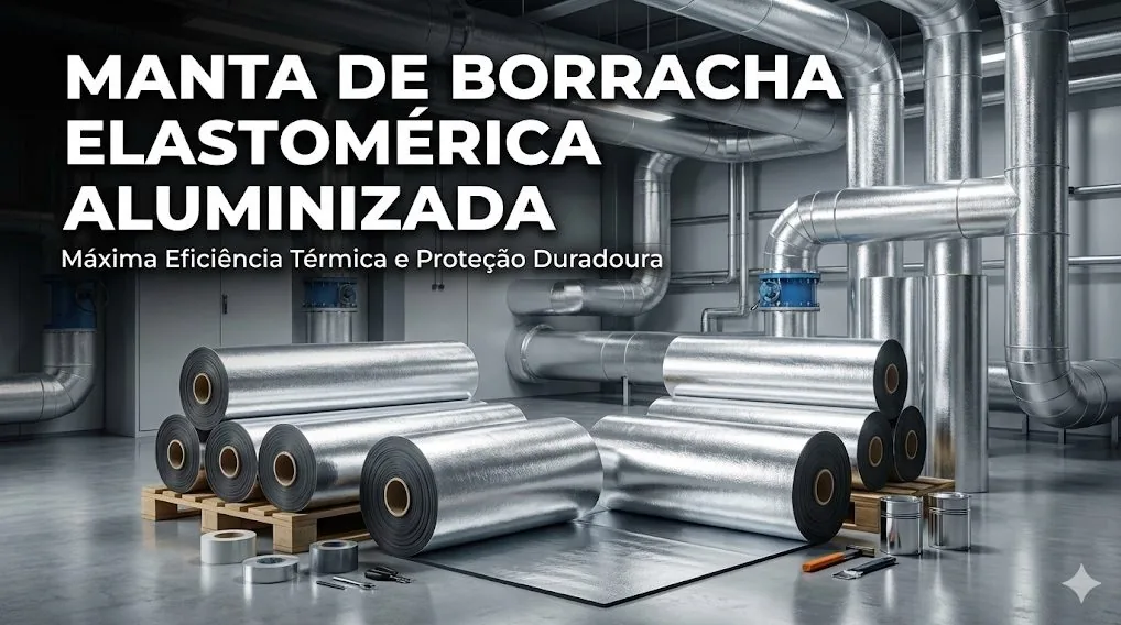 Manta de borracha elastomérica aluminizada
