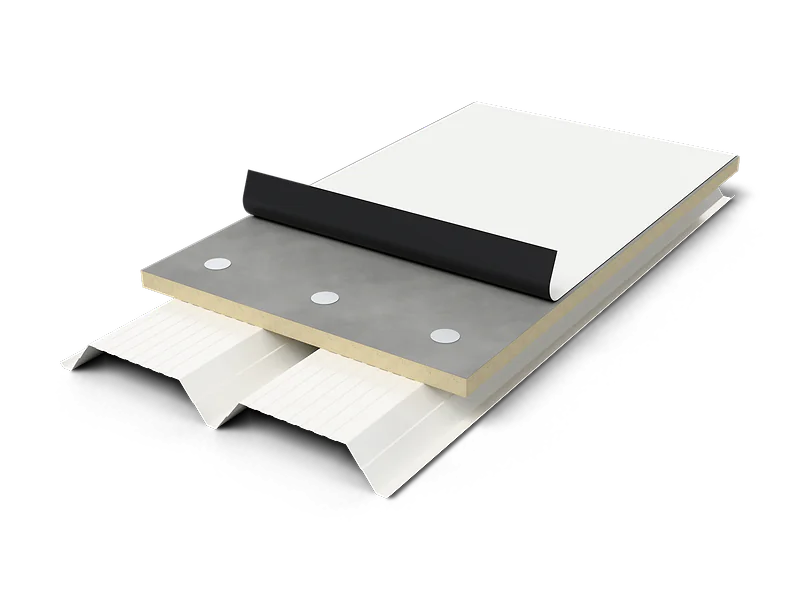 Sistema de Cobertura TPO com Deck Metálico