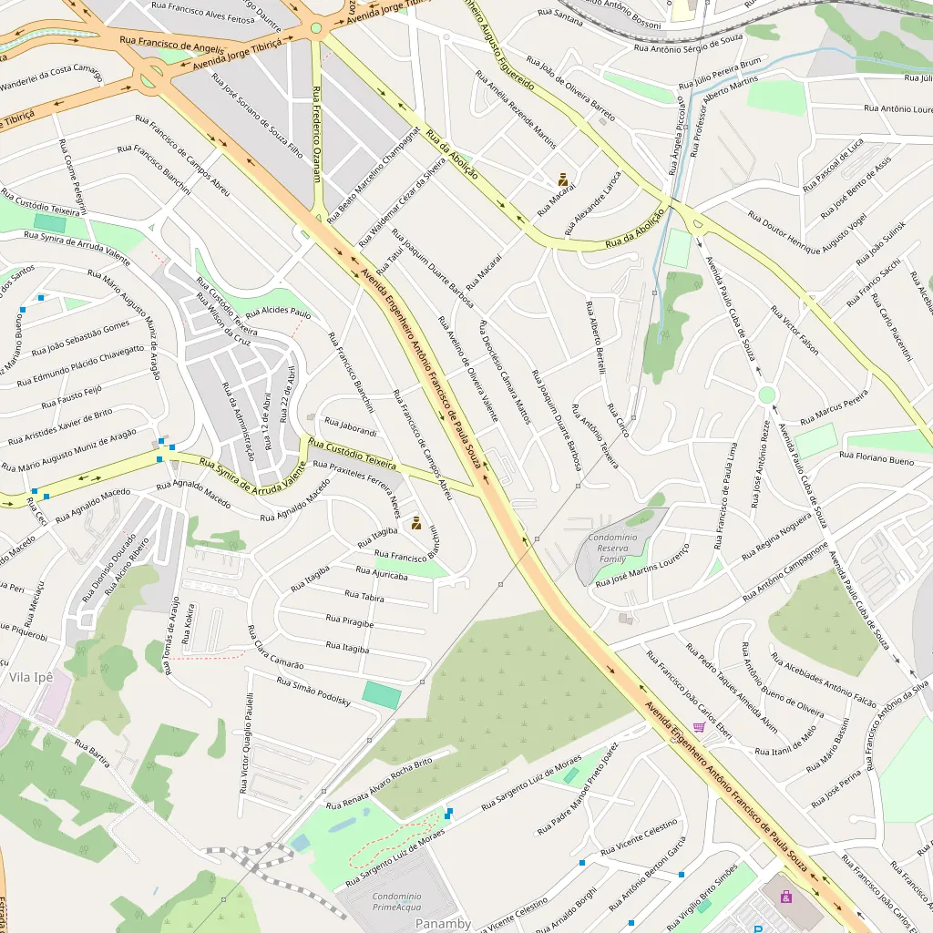 Mapa das ruas em volta do endereço da Isolamax: Av. Eng. Antônio Francisco de Paula Souza, 2602 - Jardim São Vicente, Campinas - SP, 13043-670